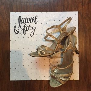 Strappy Sparkly Heeled Sandal